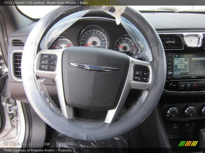 Bright Silver Metallic / Black 2011 Chrysler 200 Limited