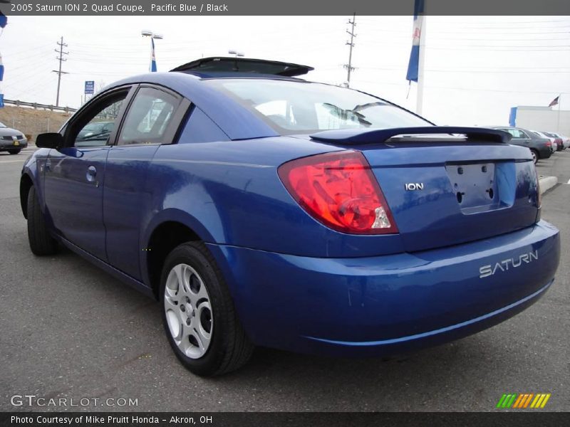Pacific Blue / Black 2005 Saturn ION 2 Quad Coupe