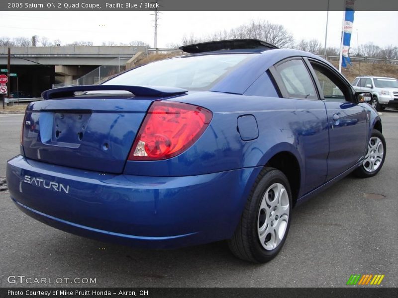 Pacific Blue / Black 2005 Saturn ION 2 Quad Coupe