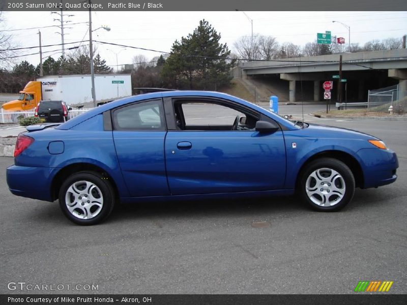 Pacific Blue / Black 2005 Saturn ION 2 Quad Coupe