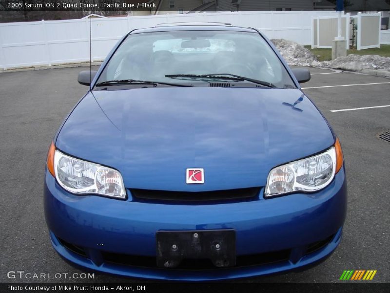 Pacific Blue / Black 2005 Saturn ION 2 Quad Coupe