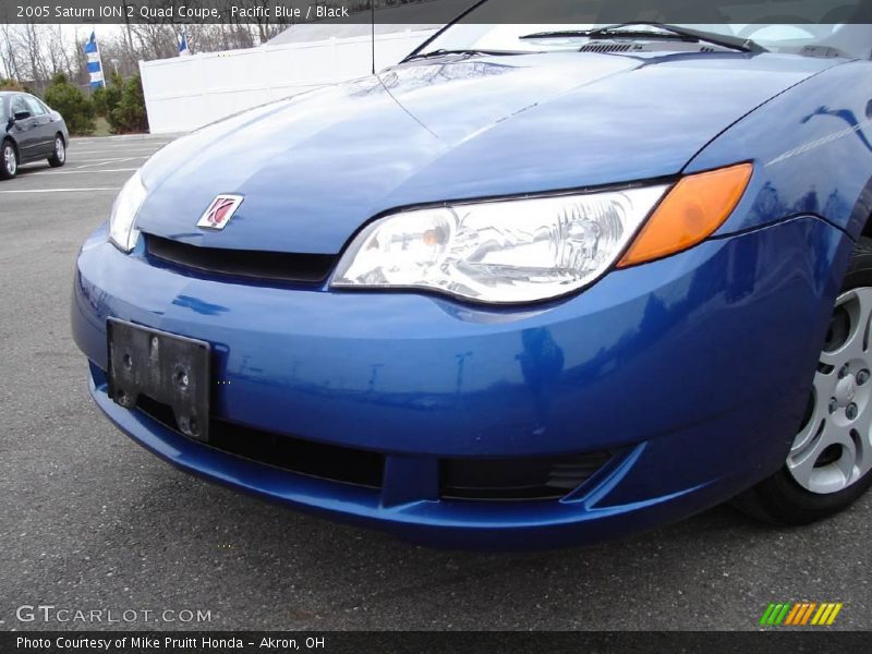 Pacific Blue / Black 2005 Saturn ION 2 Quad Coupe