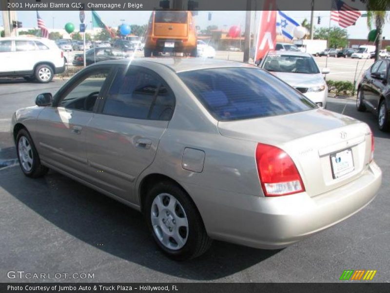 Champagne / Beige 2001 Hyundai Elantra GLS