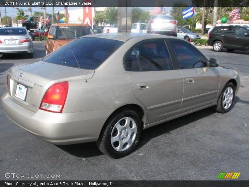 Champagne / Beige 2001 Hyundai Elantra GLS