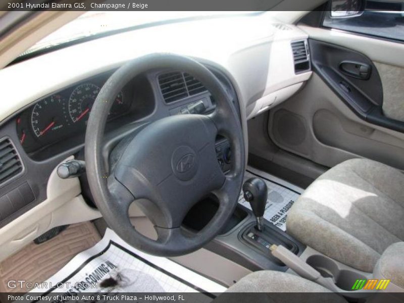Champagne / Beige 2001 Hyundai Elantra GLS