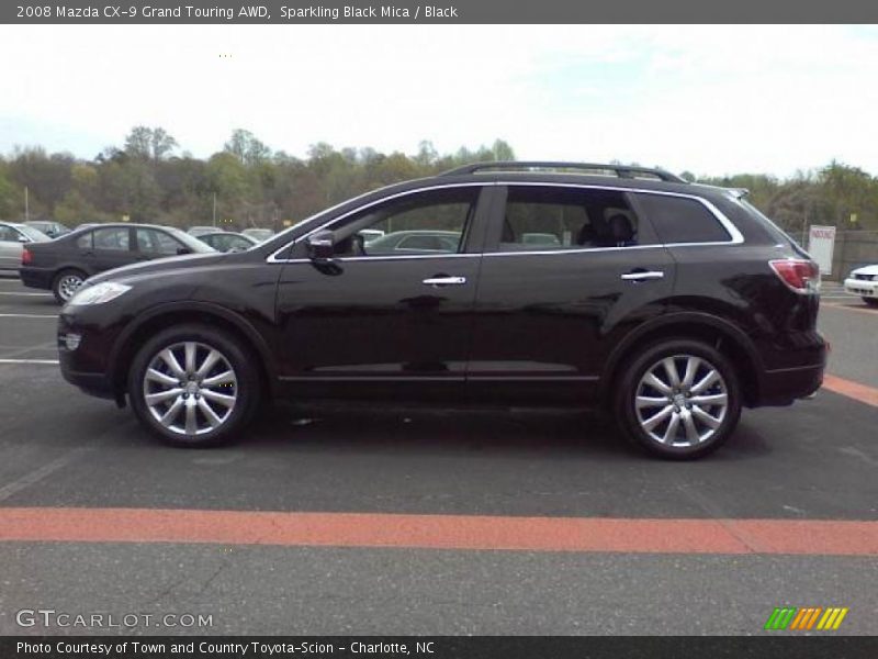 Sparkling Black Mica / Black 2008 Mazda CX-9 Grand Touring AWD