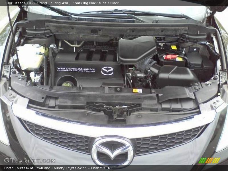 Sparkling Black Mica / Black 2008 Mazda CX-9 Grand Touring AWD