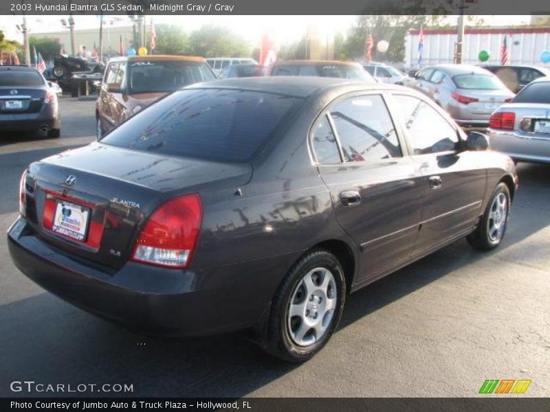 Midnight Gray / Gray 2003 Hyundai Elantra GLS Sedan