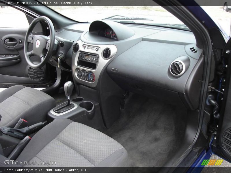 Pacific Blue / Black 2005 Saturn ION 2 Quad Coupe