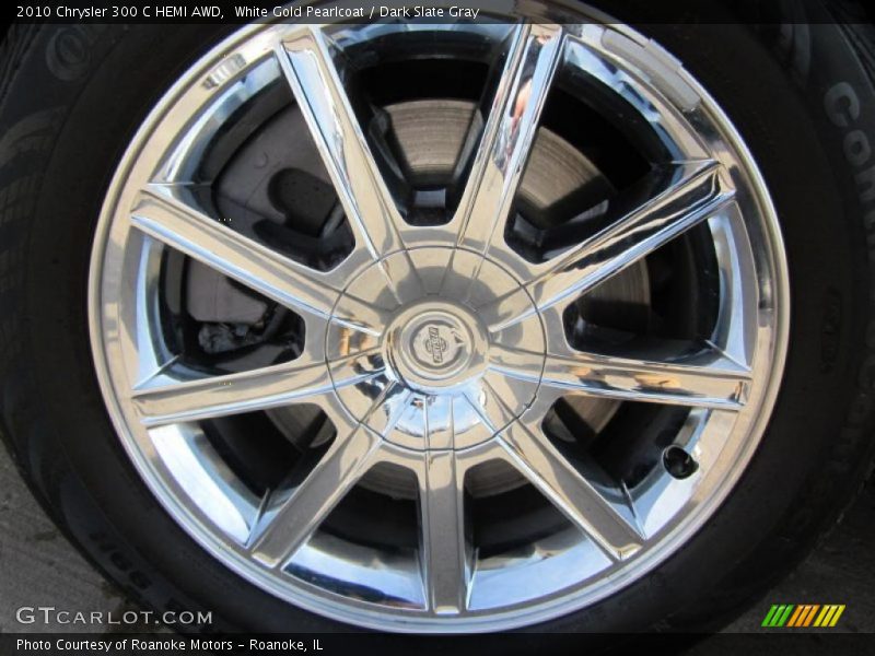 White Gold Pearlcoat / Dark Slate Gray 2010 Chrysler 300 C HEMI AWD