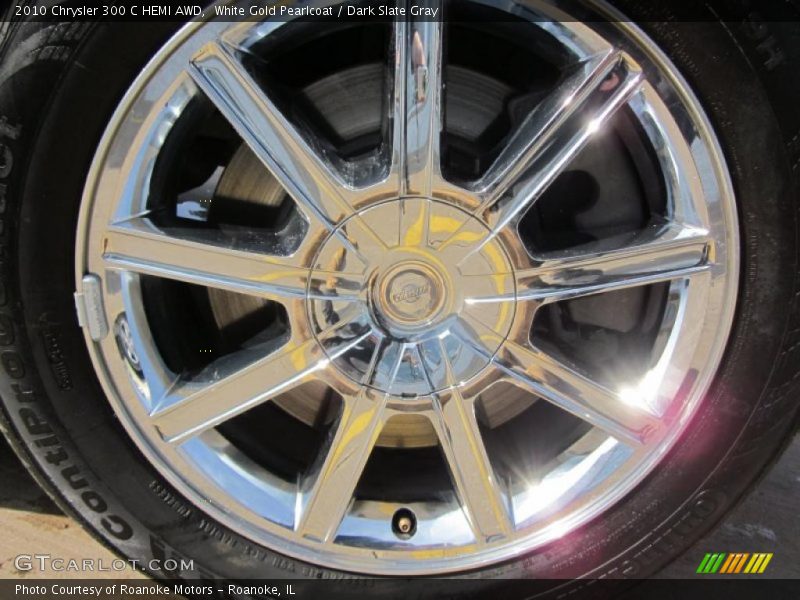 White Gold Pearlcoat / Dark Slate Gray 2010 Chrysler 300 C HEMI AWD