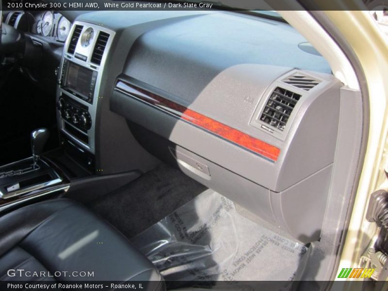 White Gold Pearlcoat / Dark Slate Gray 2010 Chrysler 300 C HEMI AWD
