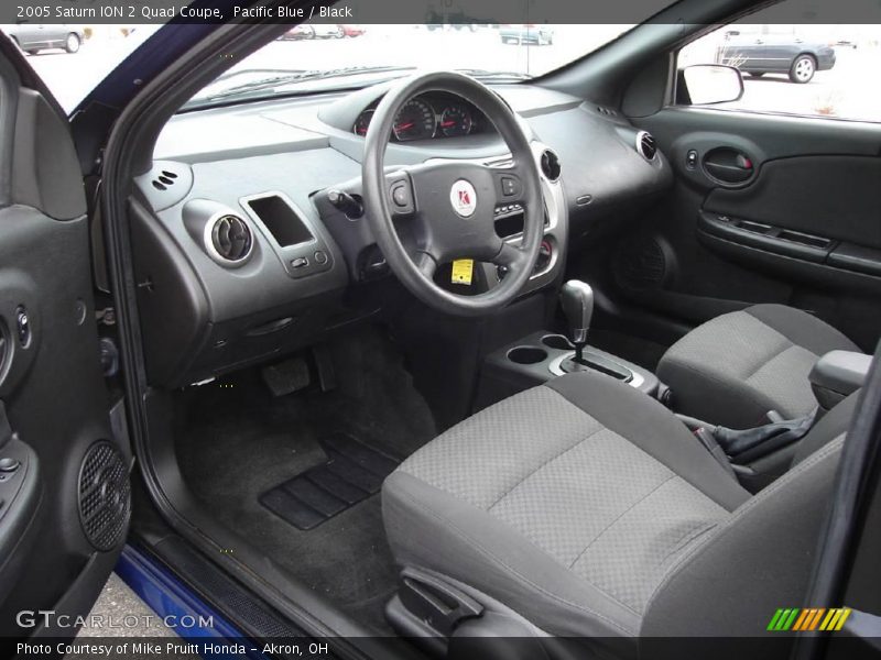 Pacific Blue / Black 2005 Saturn ION 2 Quad Coupe
