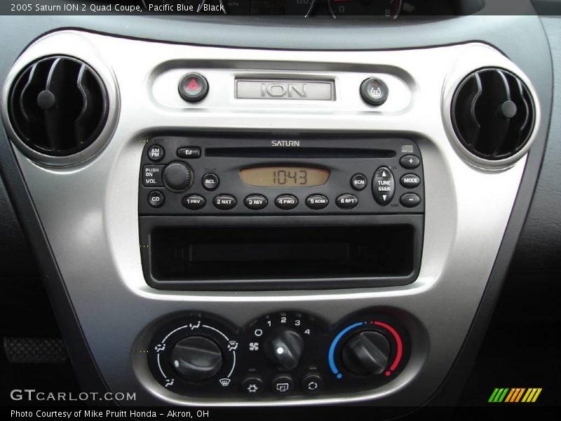 Pacific Blue / Black 2005 Saturn ION 2 Quad Coupe