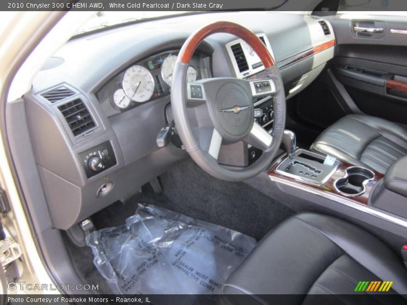 White Gold Pearlcoat / Dark Slate Gray 2010 Chrysler 300 C HEMI AWD