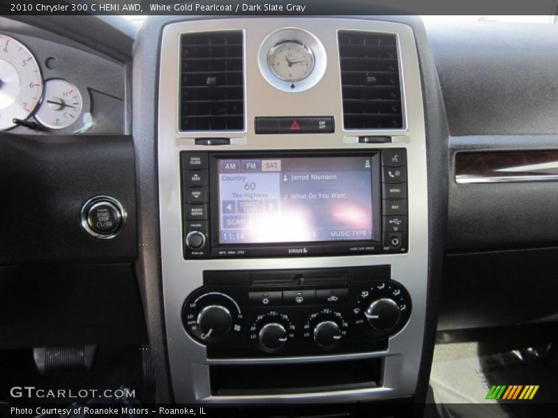 White Gold Pearlcoat / Dark Slate Gray 2010 Chrysler 300 C HEMI AWD