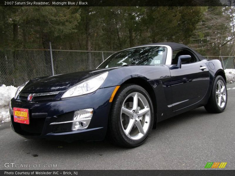 Midnight Blue / Black 2007 Saturn Sky Roadster