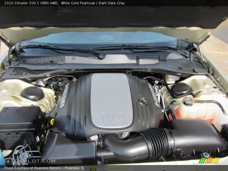 White Gold Pearlcoat / Dark Slate Gray 2010 Chrysler 300 C HEMI AWD