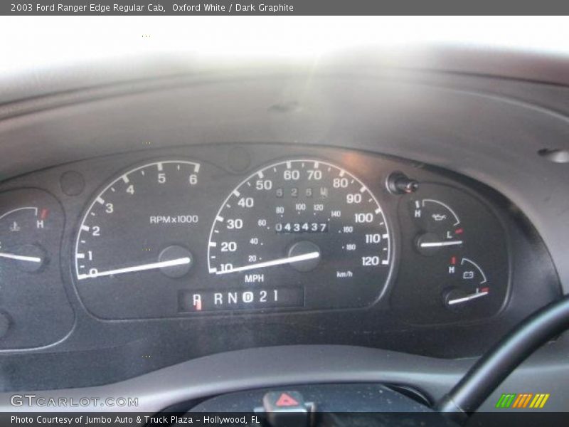 Oxford White / Dark Graphite 2003 Ford Ranger Edge Regular Cab