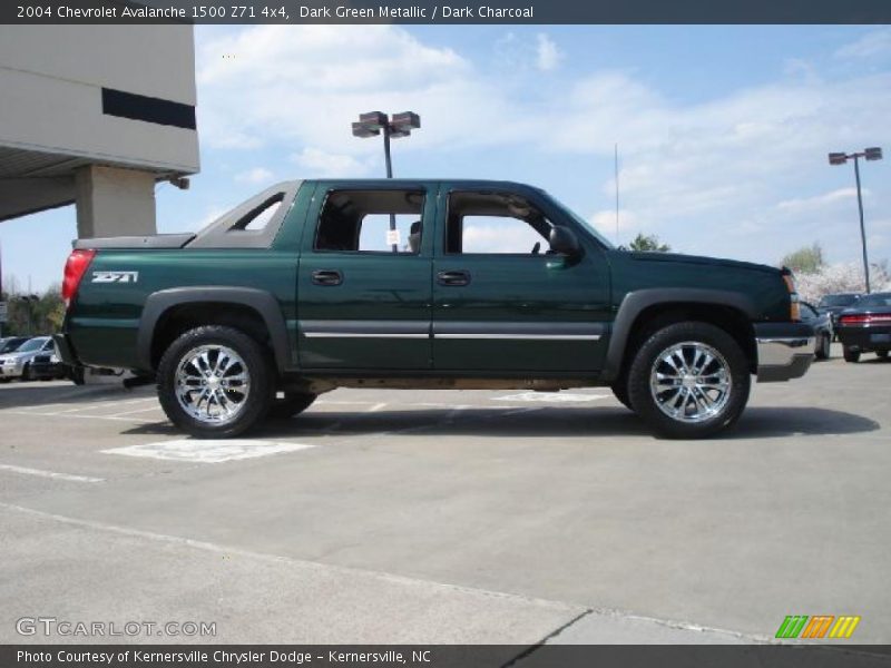 Dark Green Metallic / Dark Charcoal 2004 Chevrolet Avalanche 1500 Z71 4x4