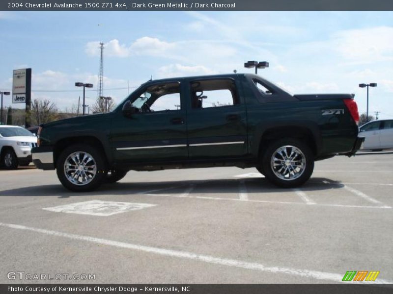 Dark Green Metallic / Dark Charcoal 2004 Chevrolet Avalanche 1500 Z71 4x4