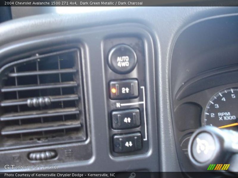 Dark Green Metallic / Dark Charcoal 2004 Chevrolet Avalanche 1500 Z71 4x4
