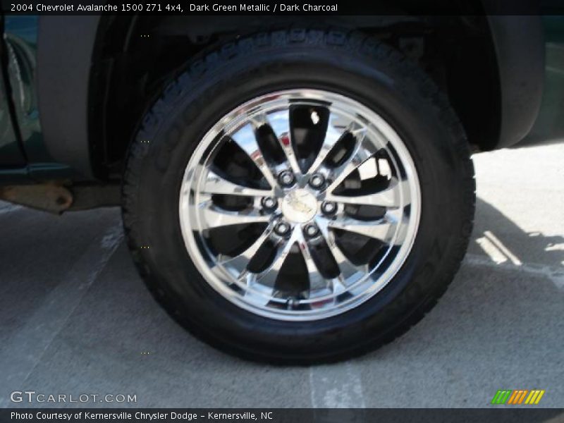 Dark Green Metallic / Dark Charcoal 2004 Chevrolet Avalanche 1500 Z71 4x4