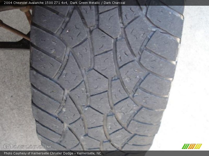 Dark Green Metallic / Dark Charcoal 2004 Chevrolet Avalanche 1500 Z71 4x4