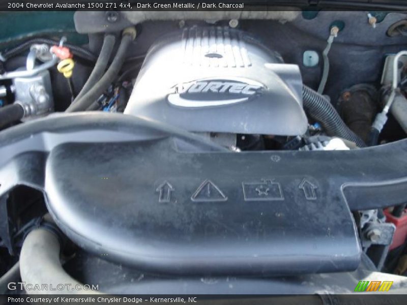Dark Green Metallic / Dark Charcoal 2004 Chevrolet Avalanche 1500 Z71 4x4