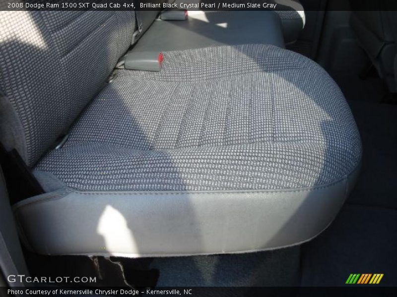 Brilliant Black Crystal Pearl / Medium Slate Gray 2008 Dodge Ram 1500 SXT Quad Cab 4x4