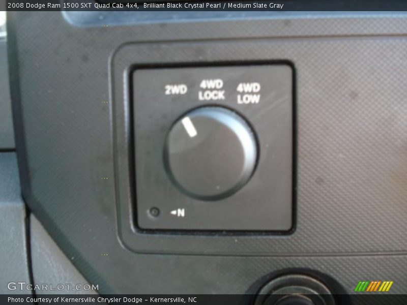Brilliant Black Crystal Pearl / Medium Slate Gray 2008 Dodge Ram 1500 SXT Quad Cab 4x4