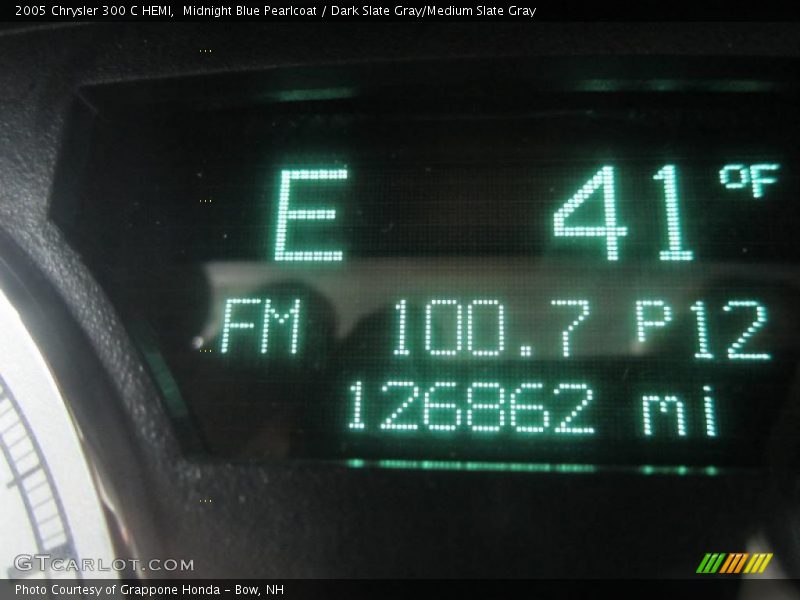 Midnight Blue Pearlcoat / Dark Slate Gray/Medium Slate Gray 2005 Chrysler 300 C HEMI