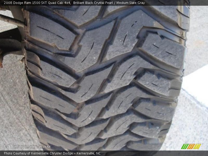 Brilliant Black Crystal Pearl / Medium Slate Gray 2008 Dodge Ram 1500 SXT Quad Cab 4x4