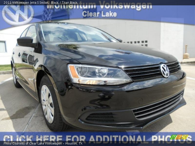 Black / Titan Black 2011 Volkswagen Jetta S Sedan