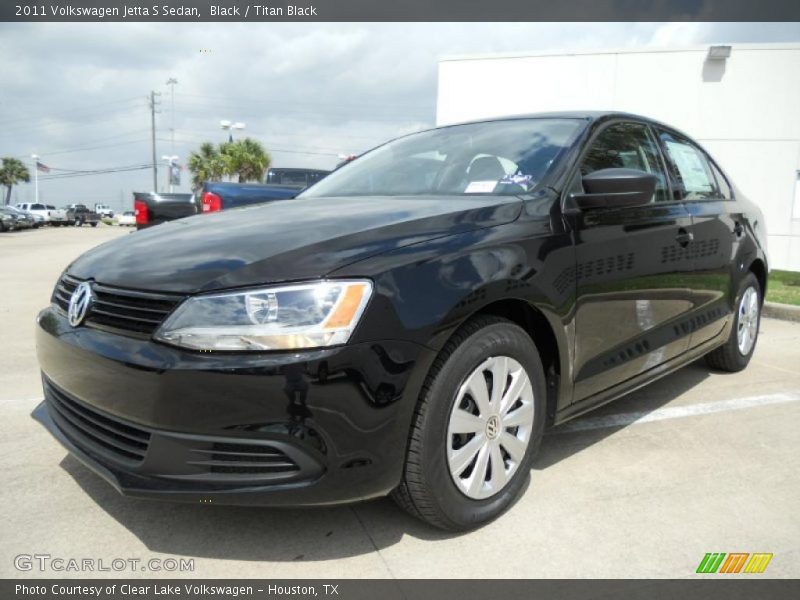 Black / Titan Black 2011 Volkswagen Jetta S Sedan