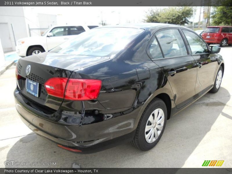 Black / Titan Black 2011 Volkswagen Jetta S Sedan