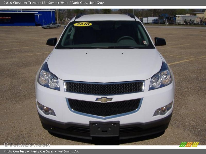 Summit White / Dark Gray/Light Gray 2010 Chevrolet Traverse LS