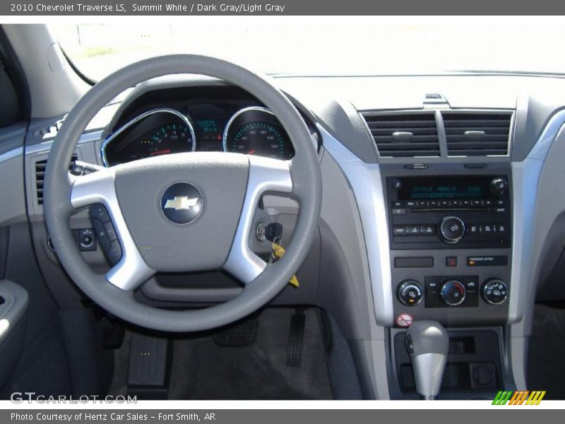 Summit White / Dark Gray/Light Gray 2010 Chevrolet Traverse LS