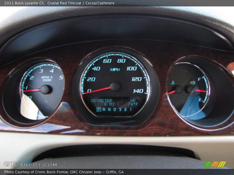 Crystal Red Tintcoat / Cocoa/Cashmere 2011 Buick Lucerne CX