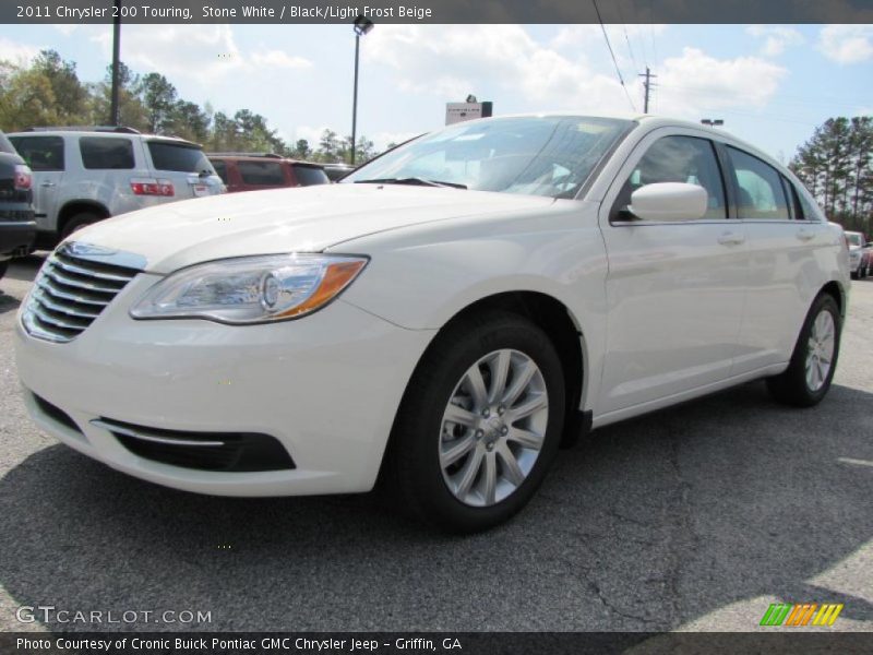 Stone White / Black/Light Frost Beige 2011 Chrysler 200 Touring