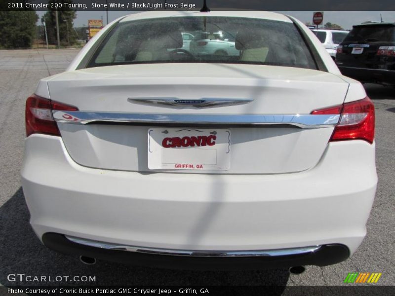 Stone White / Black/Light Frost Beige 2011 Chrysler 200 Touring