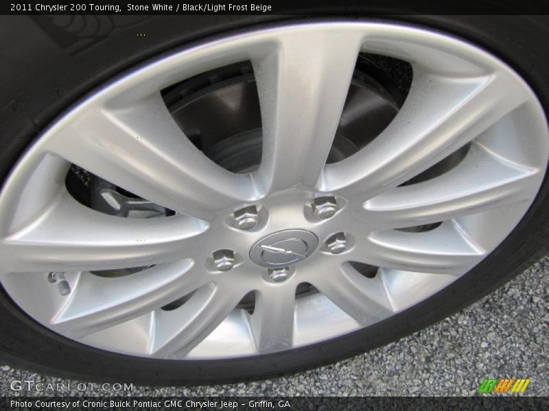 Stone White / Black/Light Frost Beige 2011 Chrysler 200 Touring