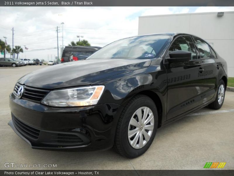 Black / Titan Black 2011 Volkswagen Jetta S Sedan