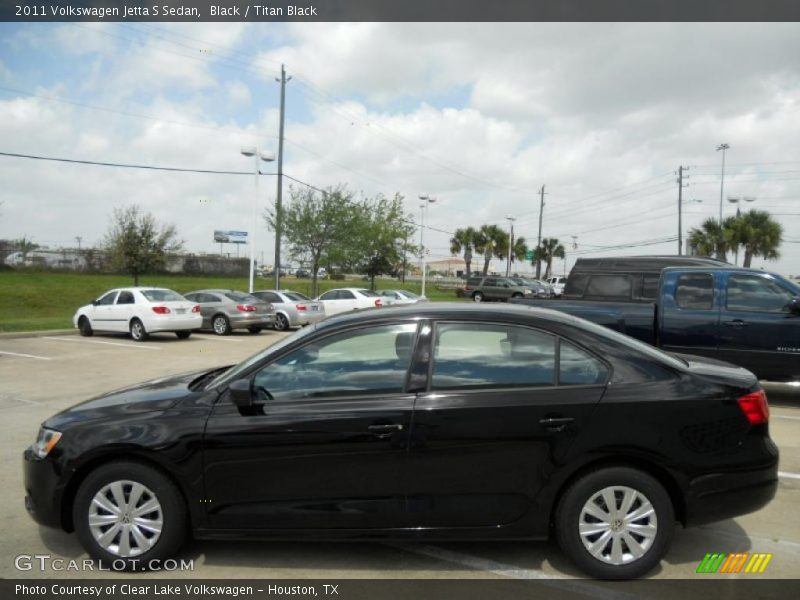 Black / Titan Black 2011 Volkswagen Jetta S Sedan