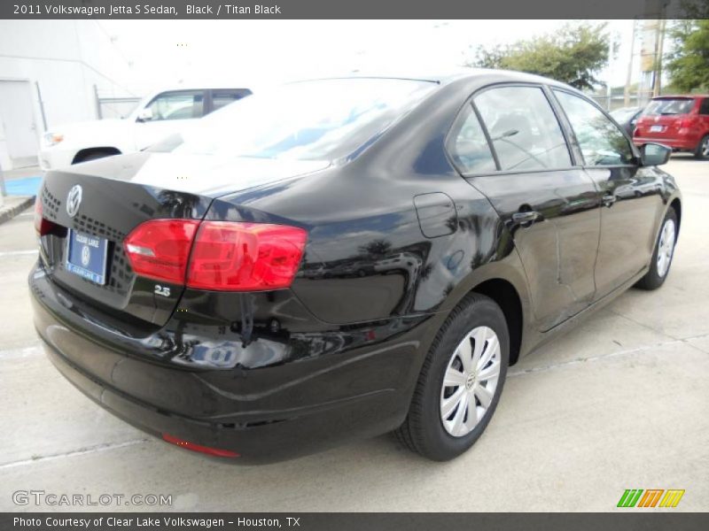Black / Titan Black 2011 Volkswagen Jetta S Sedan