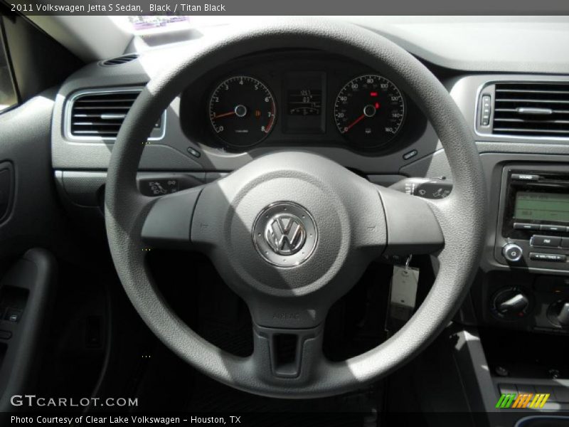 Black / Titan Black 2011 Volkswagen Jetta S Sedan