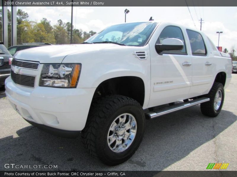 Summit White / Ebony 2008 Chevrolet Avalanche LT 4x4
