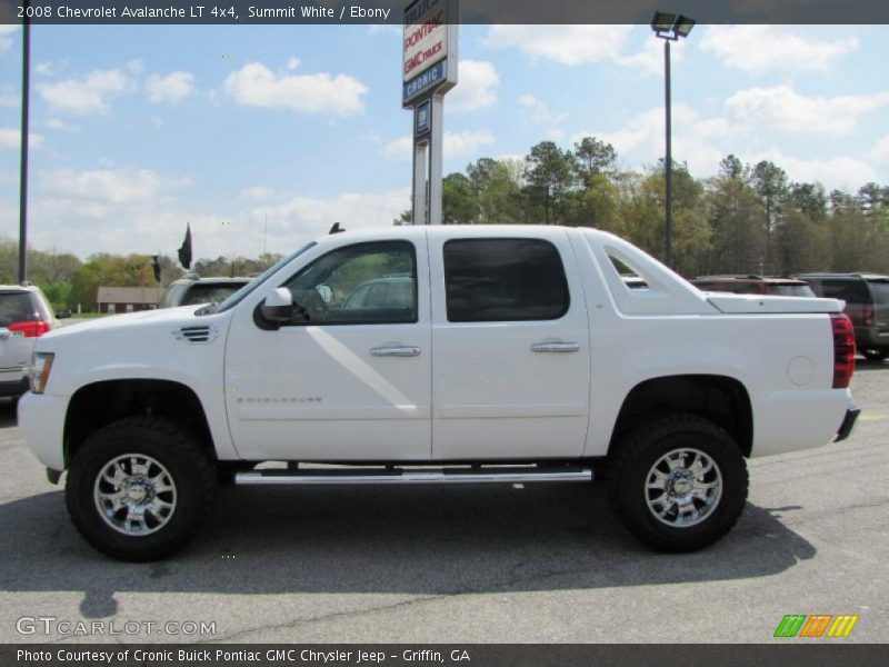 Summit White / Ebony 2008 Chevrolet Avalanche LT 4x4