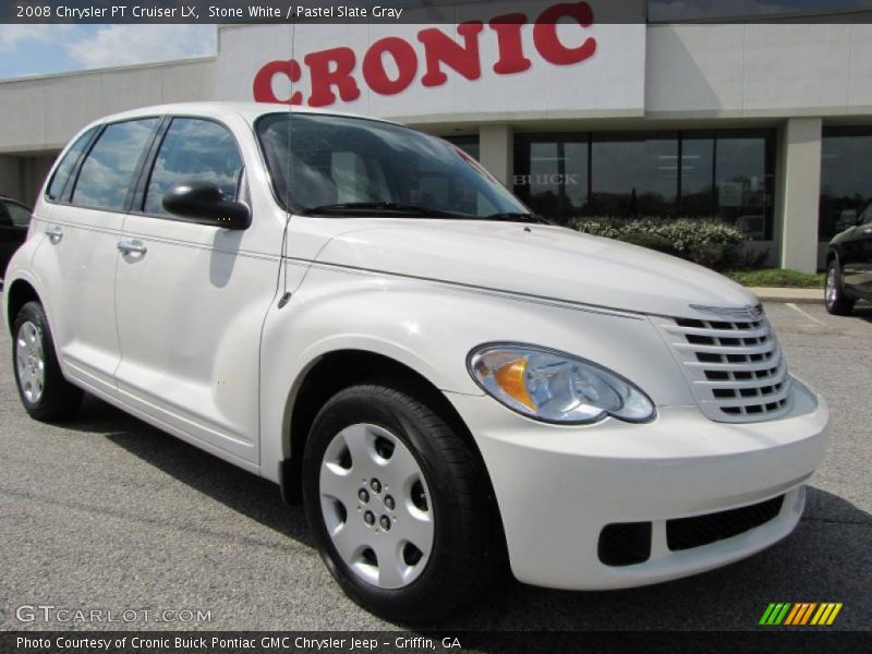 Stone White / Pastel Slate Gray 2008 Chrysler PT Cruiser LX