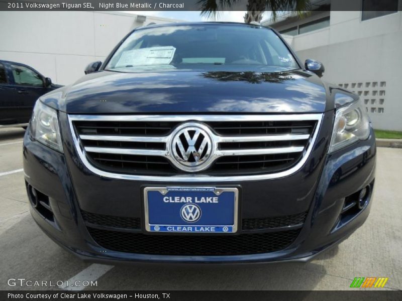 Night Blue Metallic / Charcoal 2011 Volkswagen Tiguan SEL